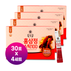 홍삼정스틱100 (10ml x 30포)x4세트